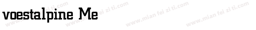 voestalpine Medium字体转换